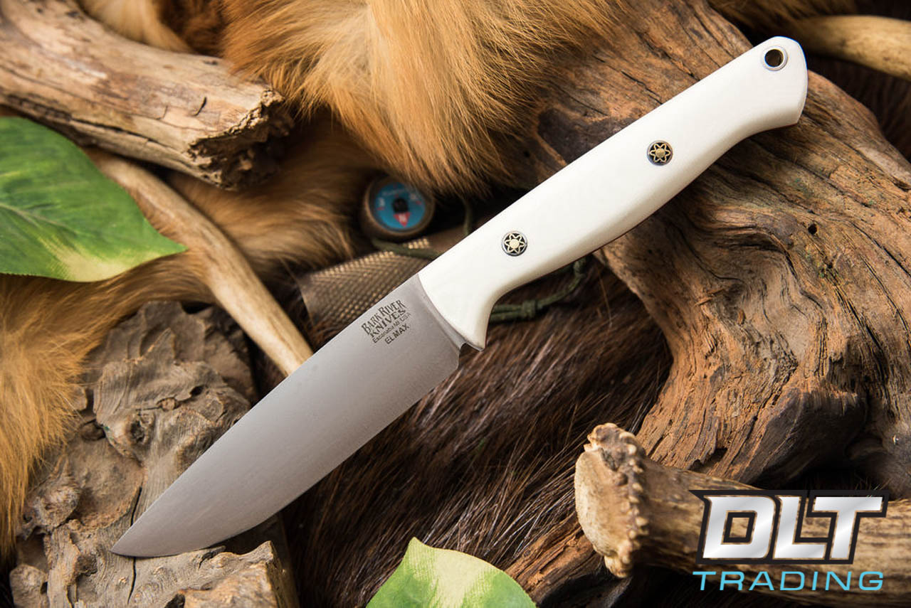 Bark River Knives | Fox River EXT-1 LT Elmax - White G-10 - Red Liners