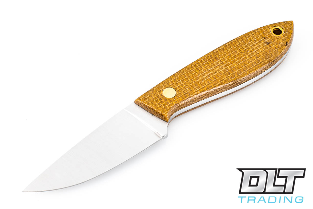 BRISA Necker 80 Bobcat - Mustard Micarta - Belt Sheath - DLT Trading