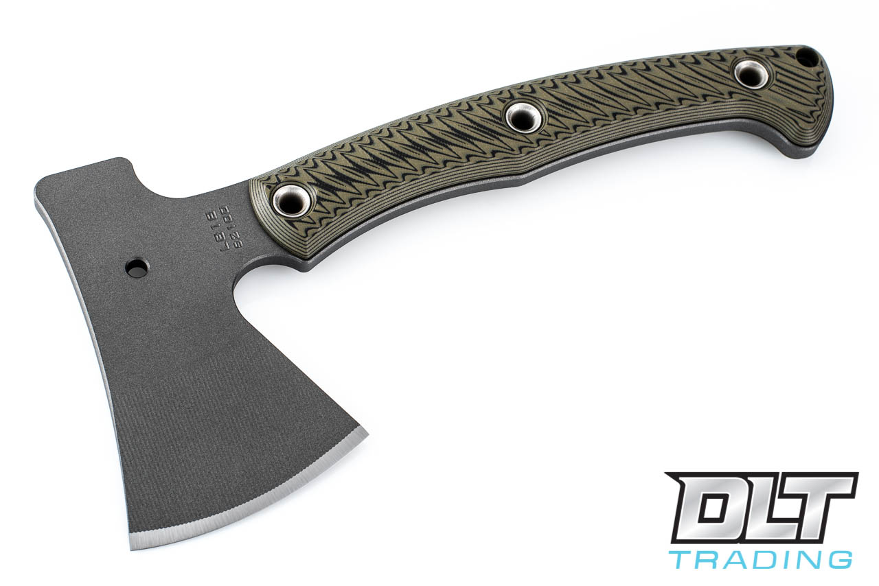 RMJ Tactical Little Bird Axe - Dirty Olive G-10 - DLT Trading