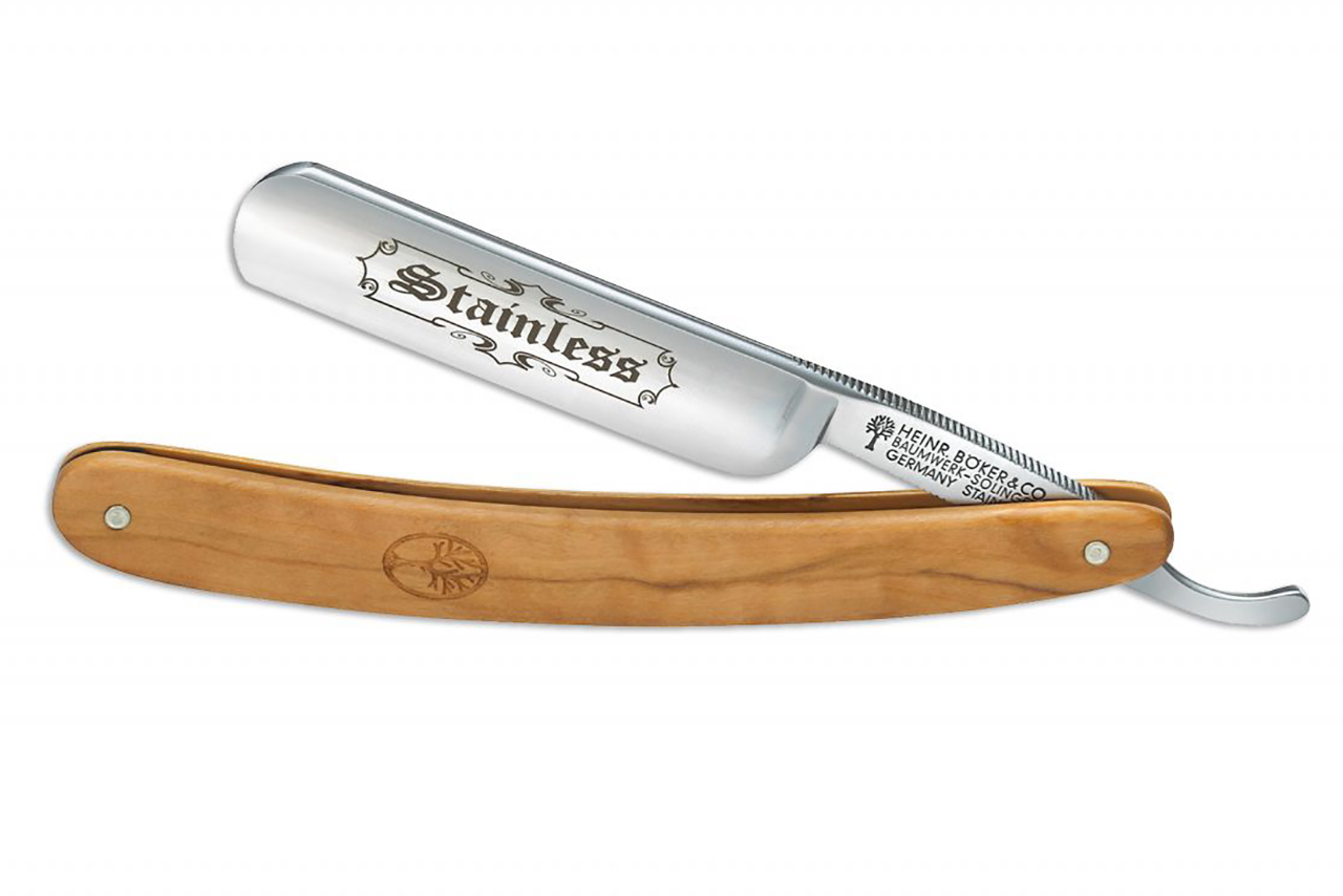 Boker Solingen Stainless Steel Straight Razor | DLT Trading