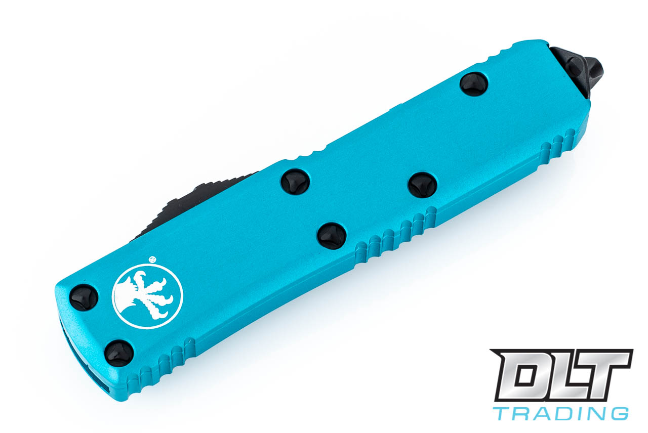 Microtech UTX-85 D/E - Turquoise Handle - Black Blade