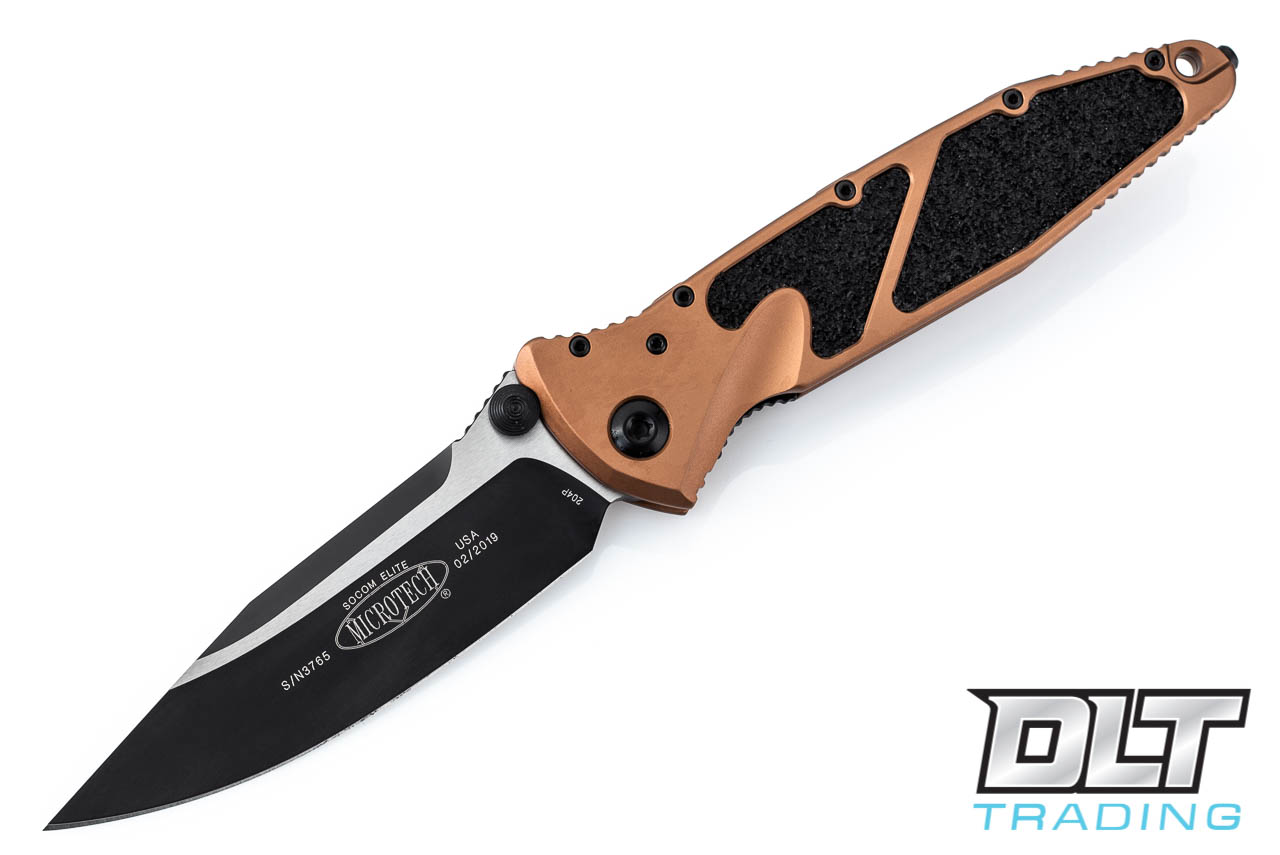 Microtech 160-1TA SOCOM Elite S/E-M - Tan Handle - Black Blade