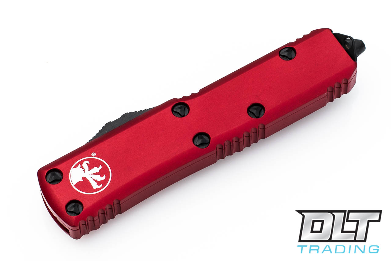 Microtech UTX-85 S/E - Red Handle - Black Blade