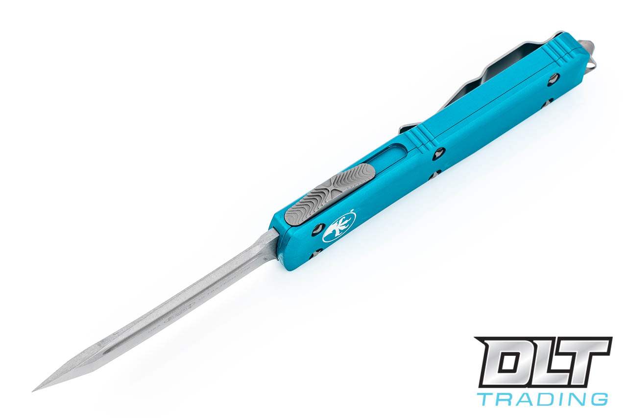 Microtech Ultratech T/E - Turquoise Handle - Stonewash Blade