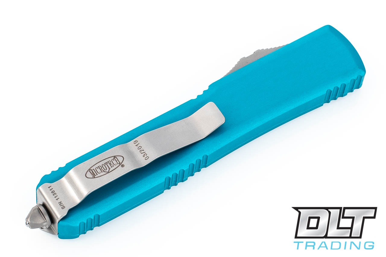 Microtech Ultratech T/E - Turquoise Handle - Stonewash Blade