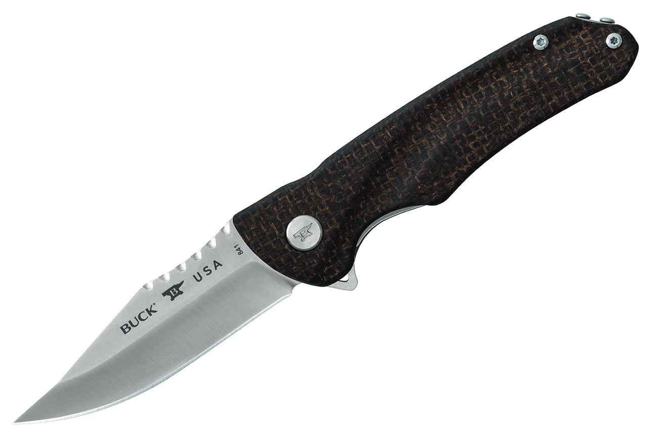 Buck 841 Sprint Pro - Burlap Micarta - DLT Trading