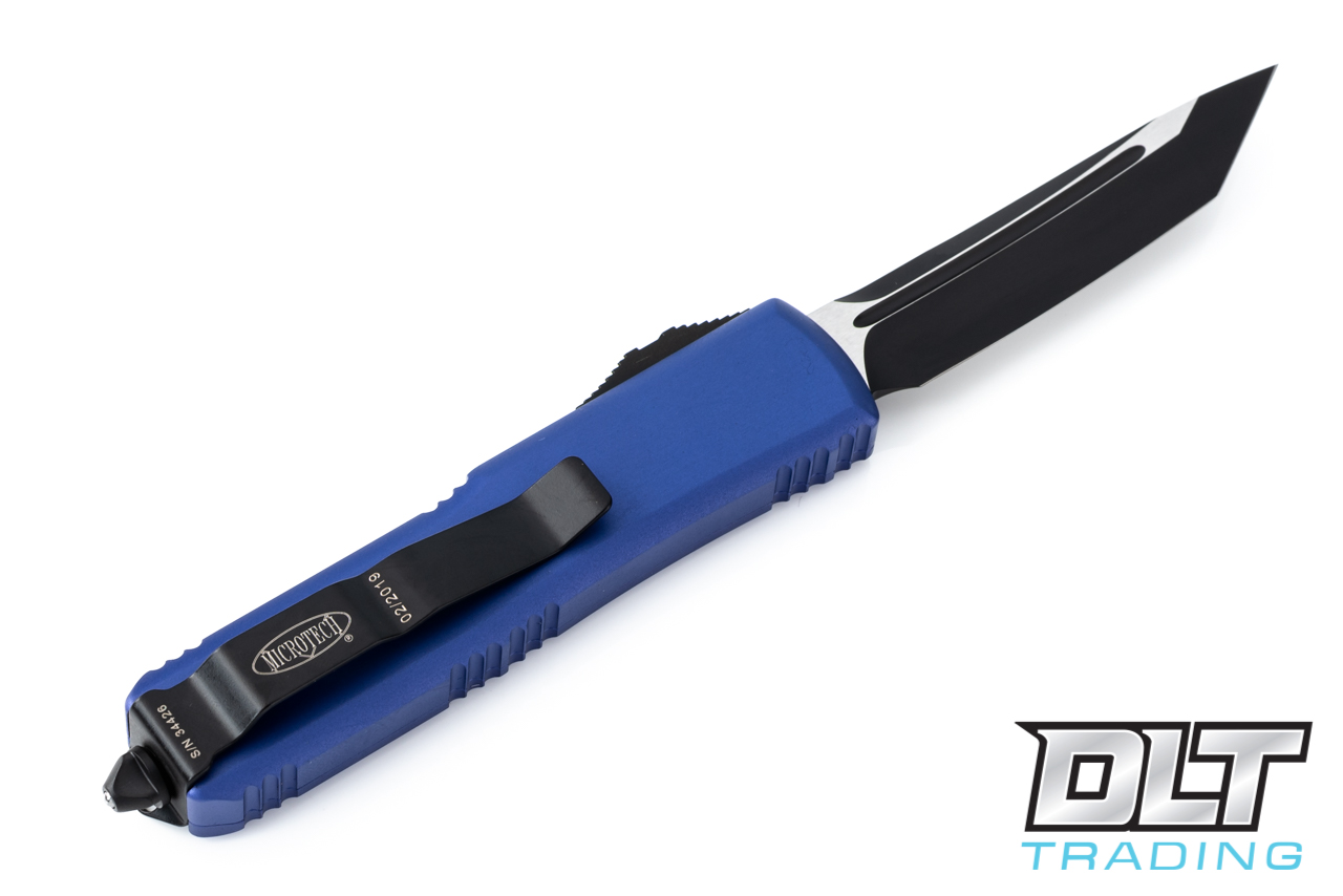 Microtech UTX-85 T/E - Purple Handle - Black Blade