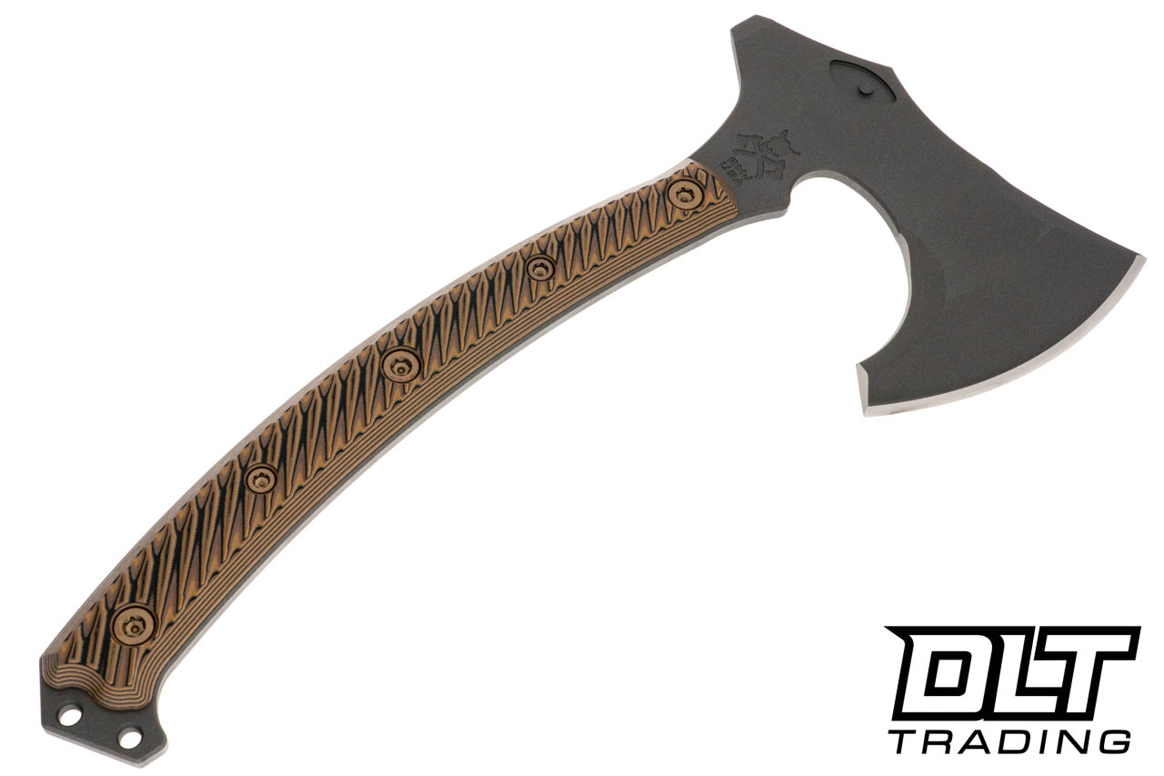 RMJ Tactical Berserker - Tungsten Cerakote - Hyena Brown G-10