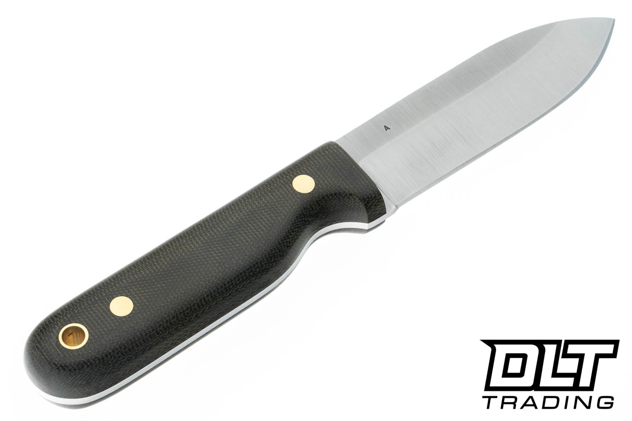 LT Wright Bushcrafter A2 - Saber Ground - Green Micarta - DLT Trading