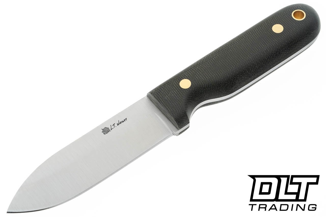 LT Wright Bushcrafter A2 - Saber Ground - Green Micarta - Matte Finish