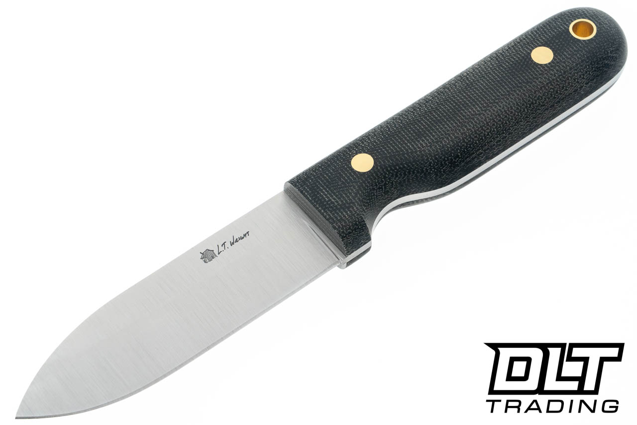LT Wright Bushcrafter A2 - Saber Ground - Black Micarta - Matte Finish