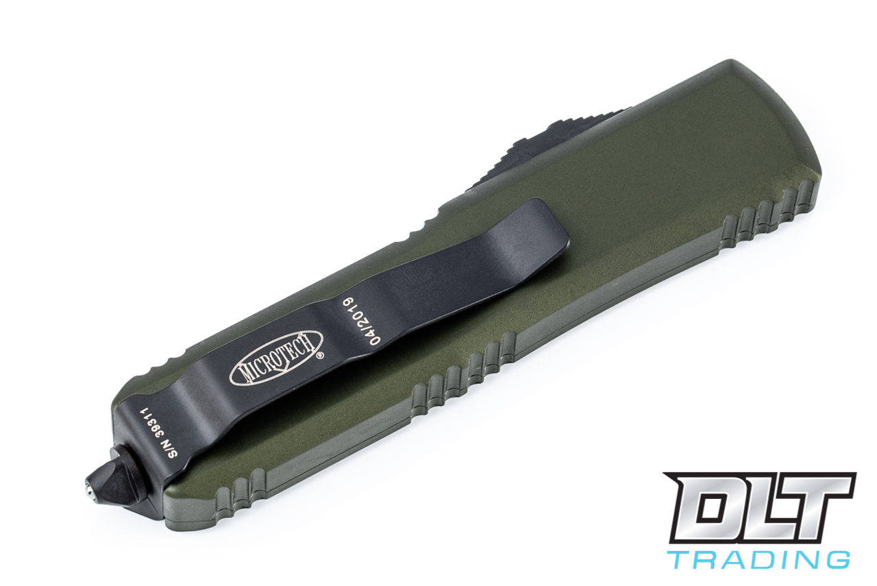 Microtech UTX-85 S/E - OD Green Handle - Black Blade