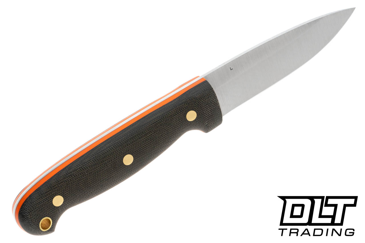 LT Wright GNS AEB-L - Saber - Green Micarta - Orange Liners