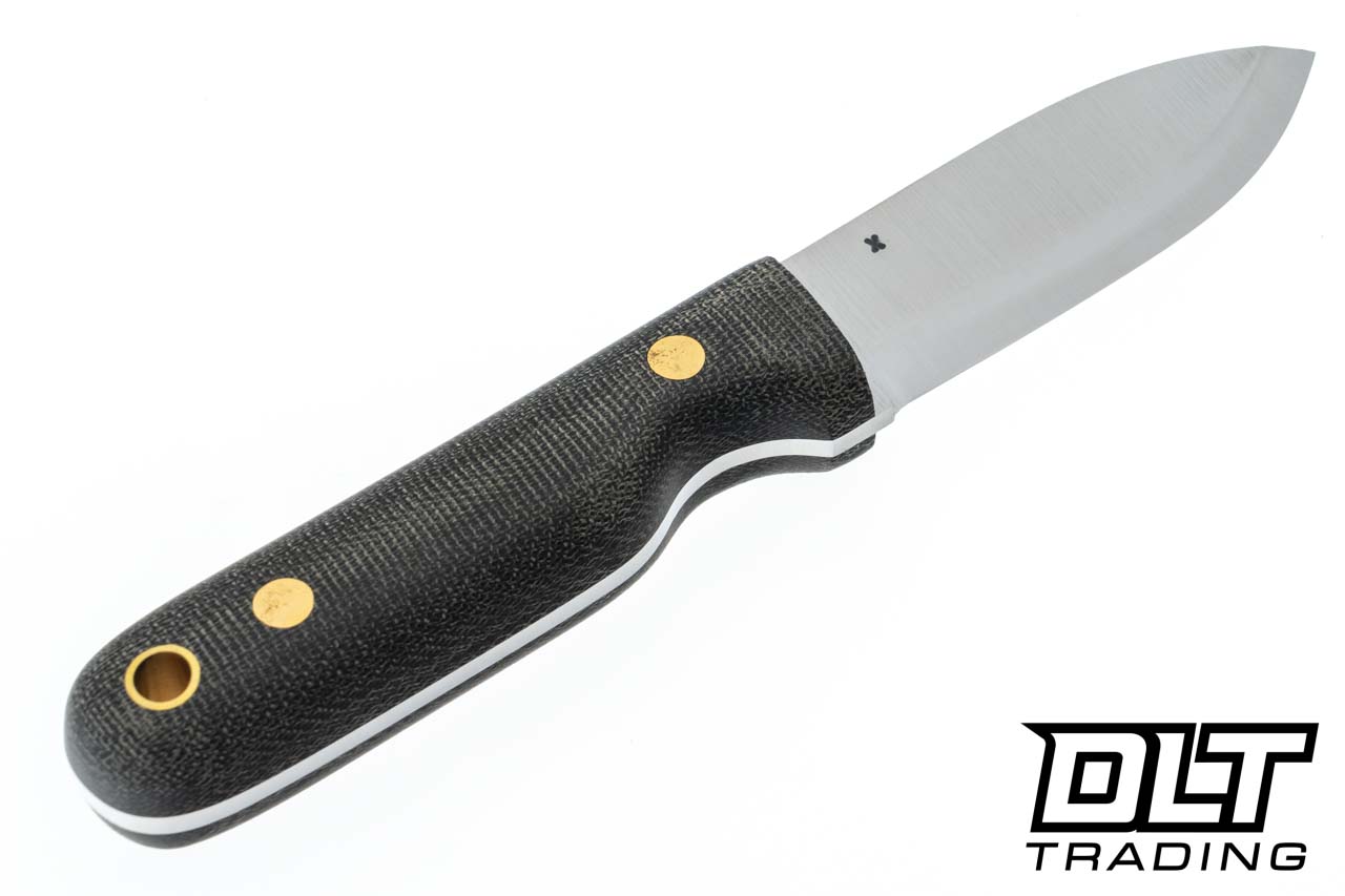 LT Wright | Bushbaby 3V - Scandi - Green Micarta