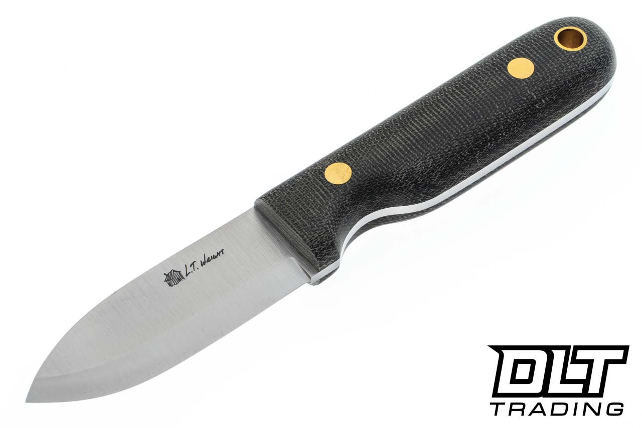 LT Wright | Bushbaby 3V - Scandi - Green Micarta