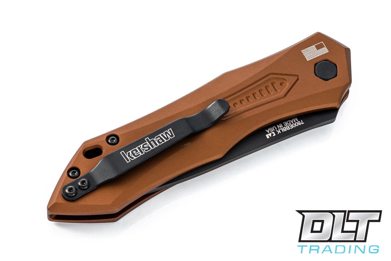 KERSHAWフィギュア Kershaw 7800EBBLK Launch 6 - Dark Bronze Anodized - DLT Trading