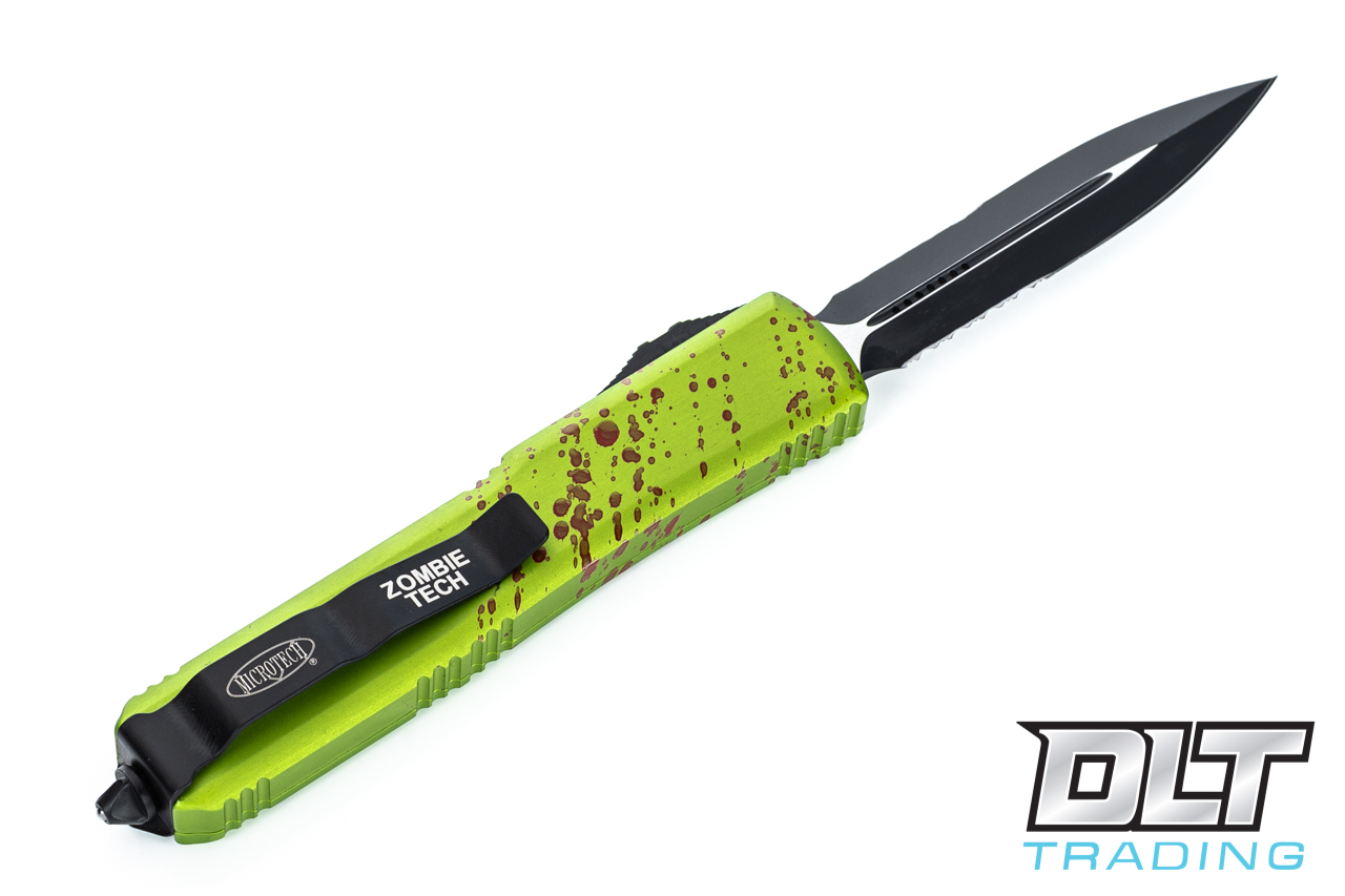 Microtech Ultratech D/E - Zombietech Handle - Partial Serrations