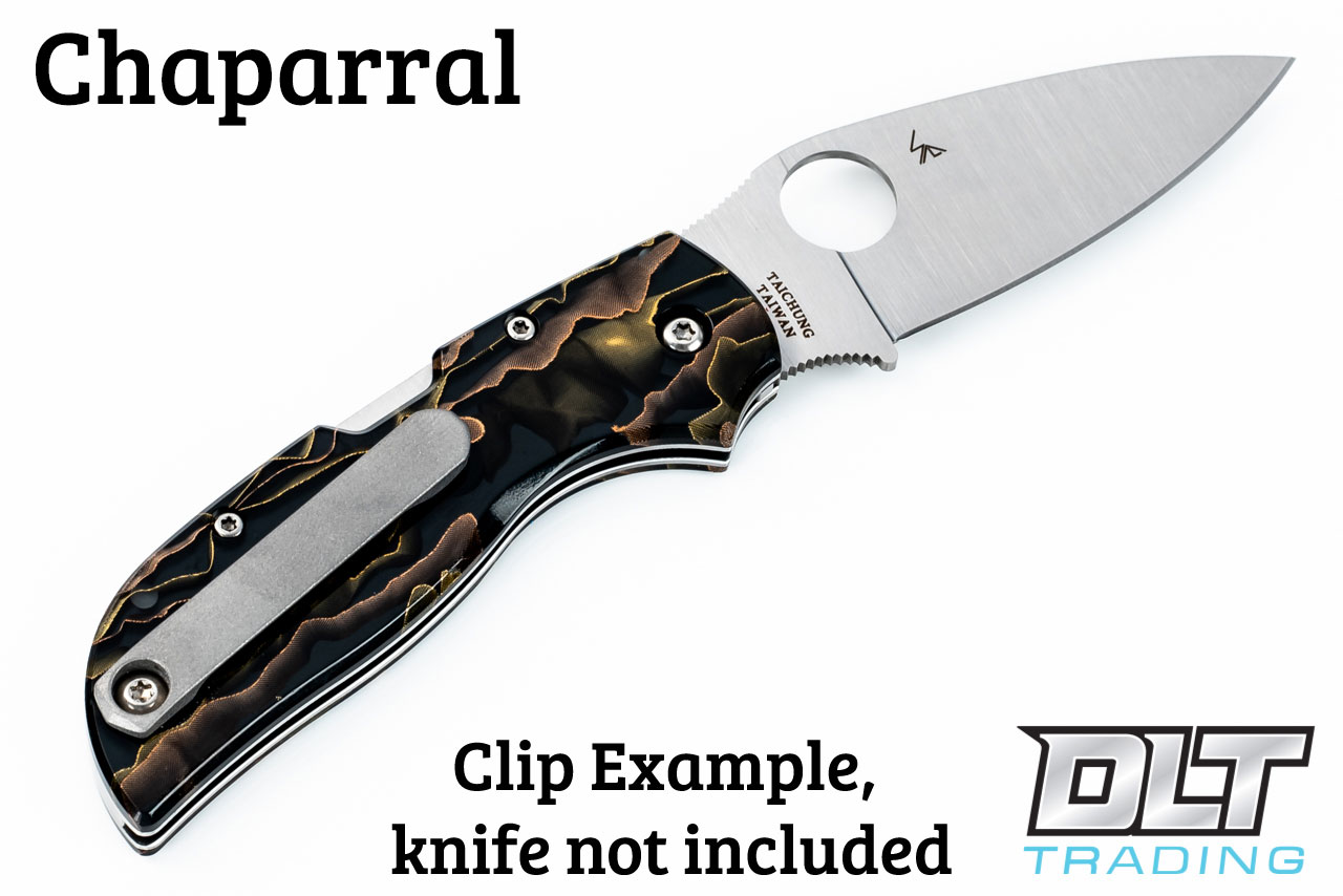 RGT Spyderco Wire Clip Replacement - Contoured - Blasted - DLT Trading