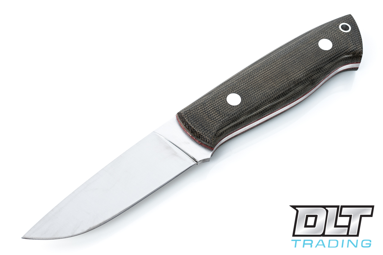 BRISA | Trapper 95 - Flat Ground - Green Micarta BRISA | Trapper 95 - Flat Ground - Green Micarta