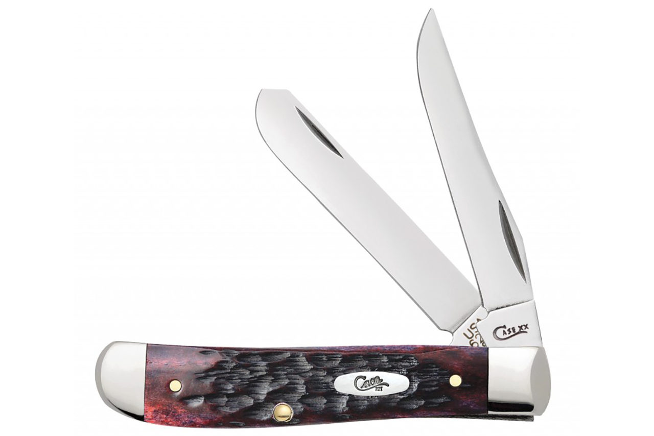 Case Mini Trapper Crimson Peach Seed Jigged Bone - DLT Trading