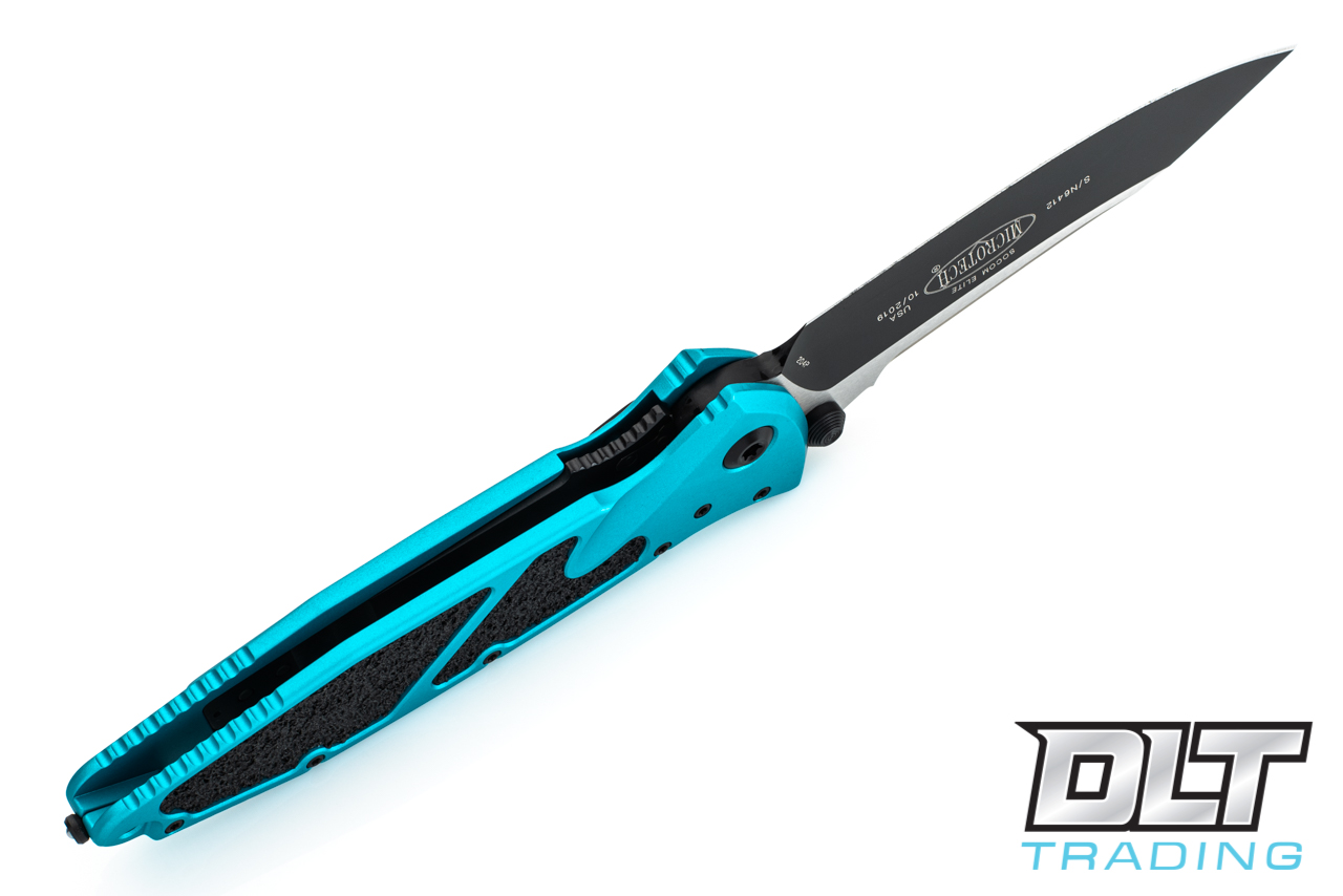 Microtech 160-1TQ SOCOM Elite S/E-M - Turquoise Handle - Black