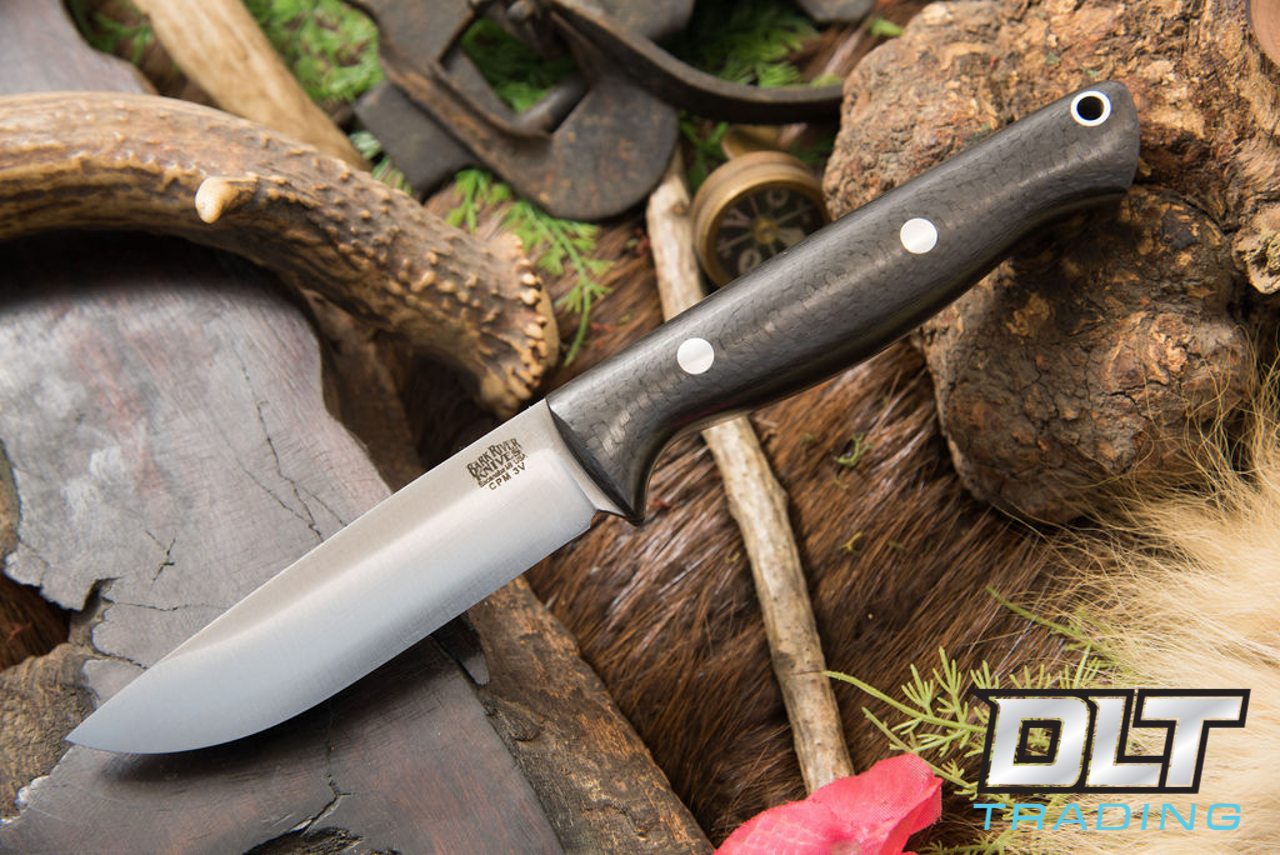 Bark River Knives | Gunny Hunter 3V - Black Carbon Fiber