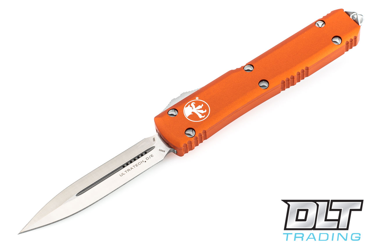 Microtech Ultratech D/E - Orange Handle - Satin Blade