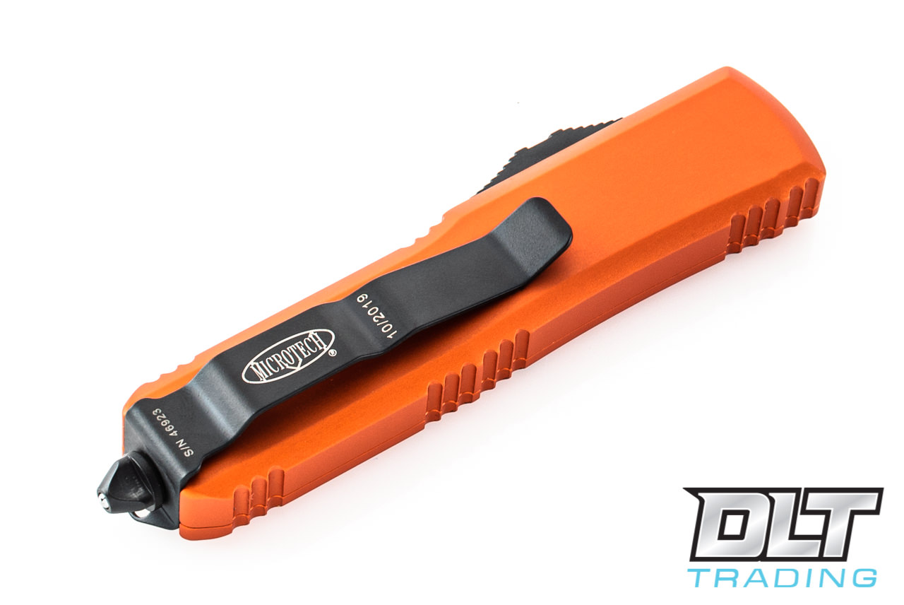 Microtech UTX-85 S/E - Orange Handle - Black Blade