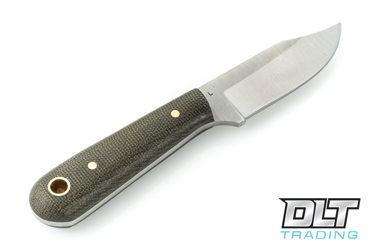 LT Wright Frontier Trapper - Green Micarta & Matte Finish