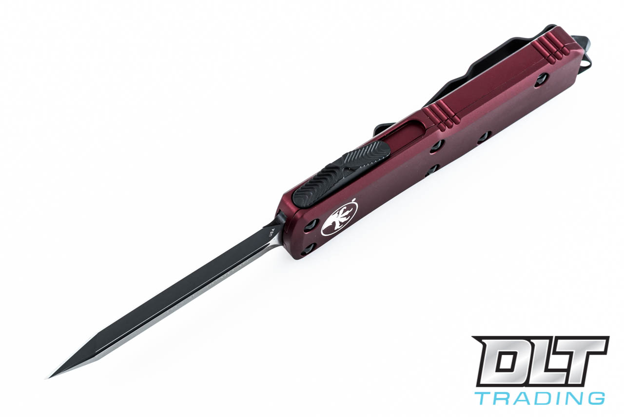 Microtech UTX-85 - Merlot Red Handle - Black Blade