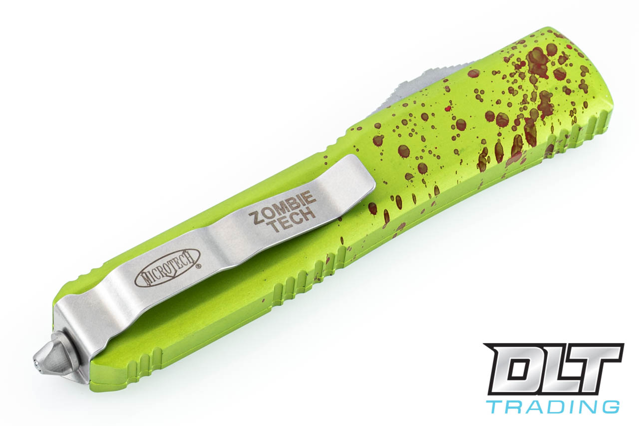 Microtech Ultratech D/E - Zombie Handle - Stonewash Blade