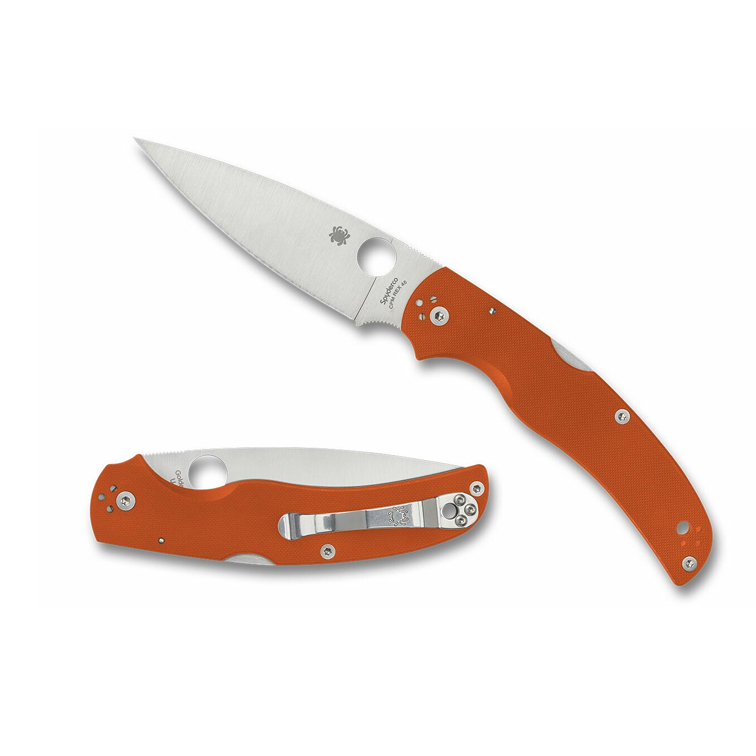 Spyderco C244GPBORE Native Chief - Burnt Orange G-10 - Rex 45