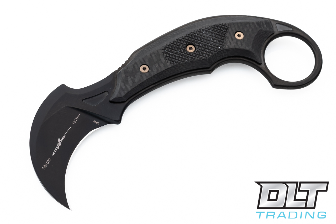 Microtech 118-1DLCSR Iconic Fixed Blade - Carbon Fiber - Black DLC