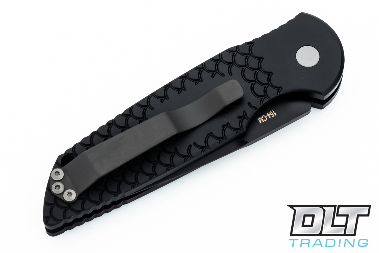 Pro-Tech TR-3 Military Issue - Black Fish Scale Handle - Black