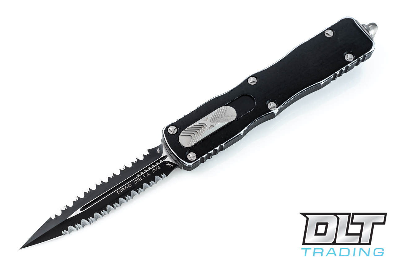 Microtech 227-D3DBK Dirac Delta D/E - Distressed Black Handle