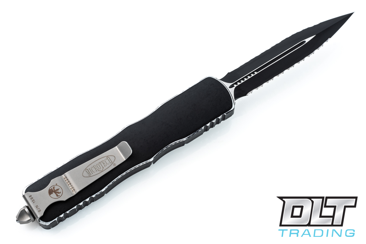 Microtech 227-D3DBK Dirac Delta D/E - Distressed Black Handle