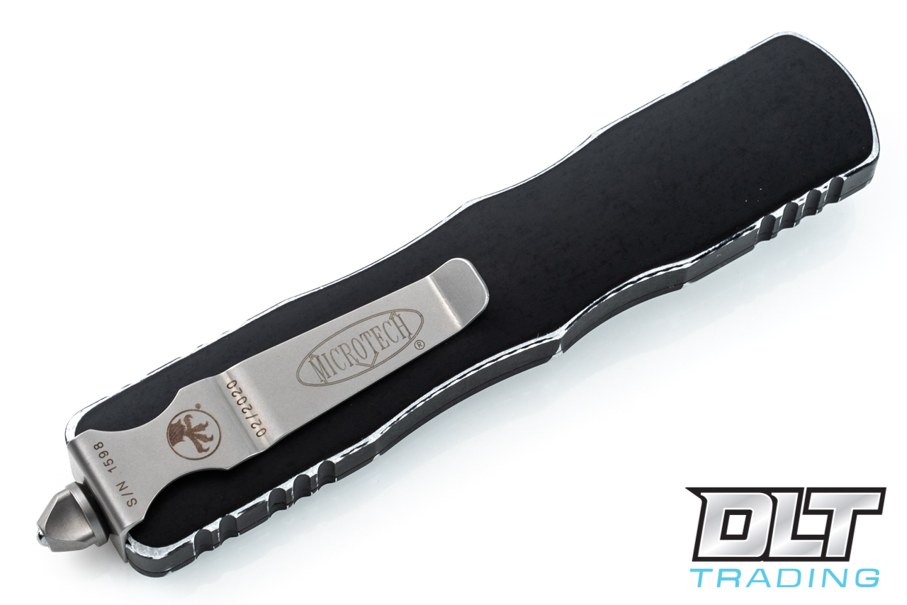 Microtech 227-D3DBK Dirac Delta D/E - Distressed Black Handle