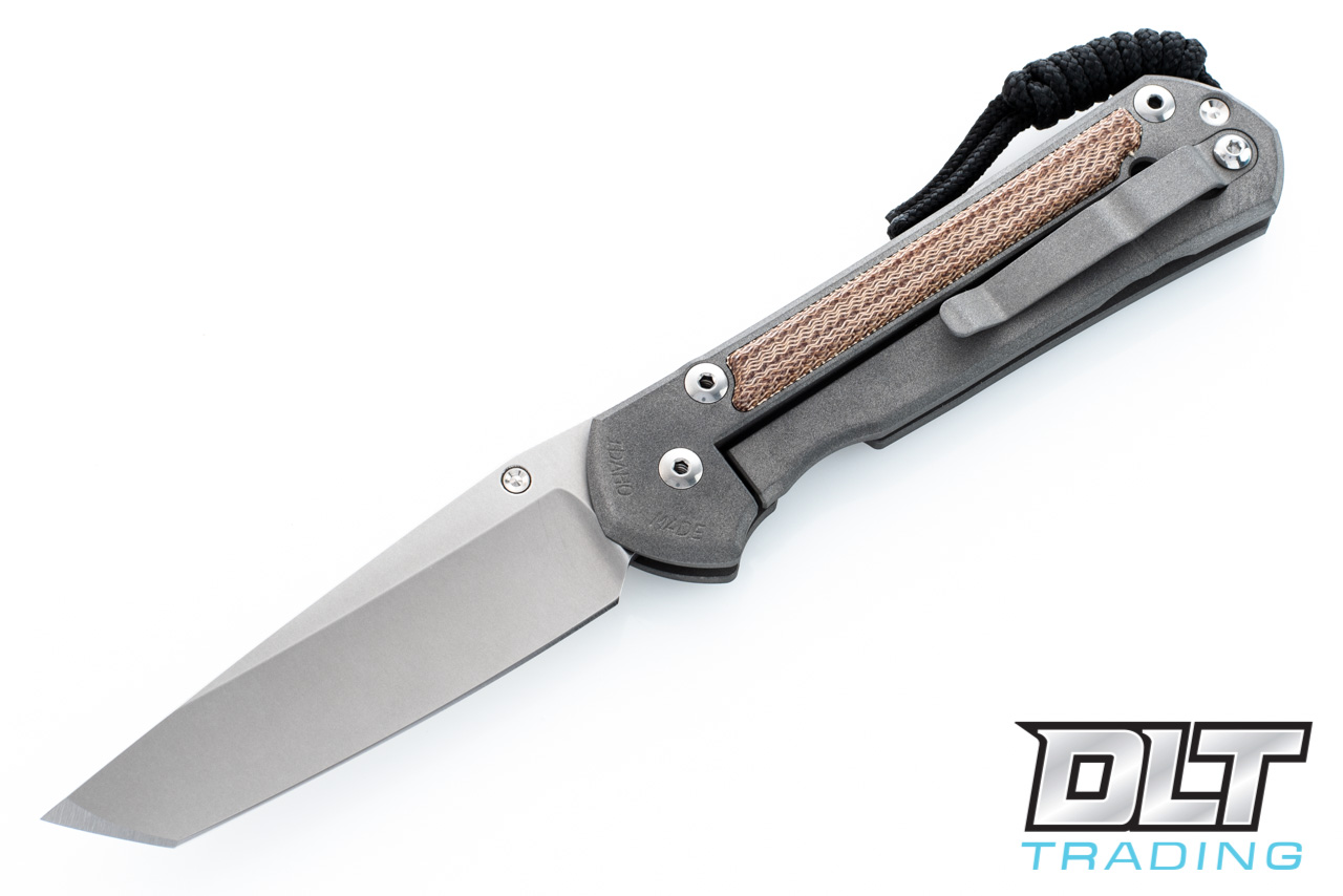 Chris Reeve Large Sebenza 21 - Tanto - Natural Micarta Inlay
