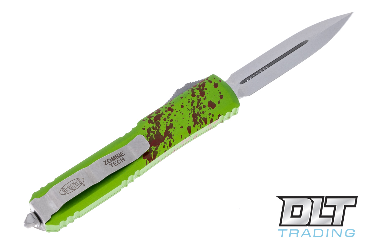 Microtech Ultratech D/E - Zombie Handle - Stonewashed Blade