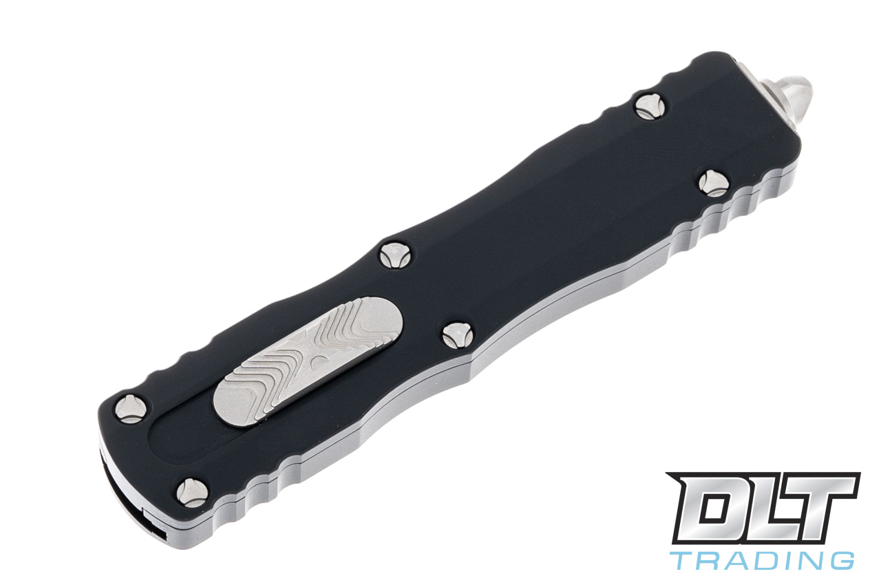 Microtech 225-10 Dirac D/E - Black Handle - Stonewashed