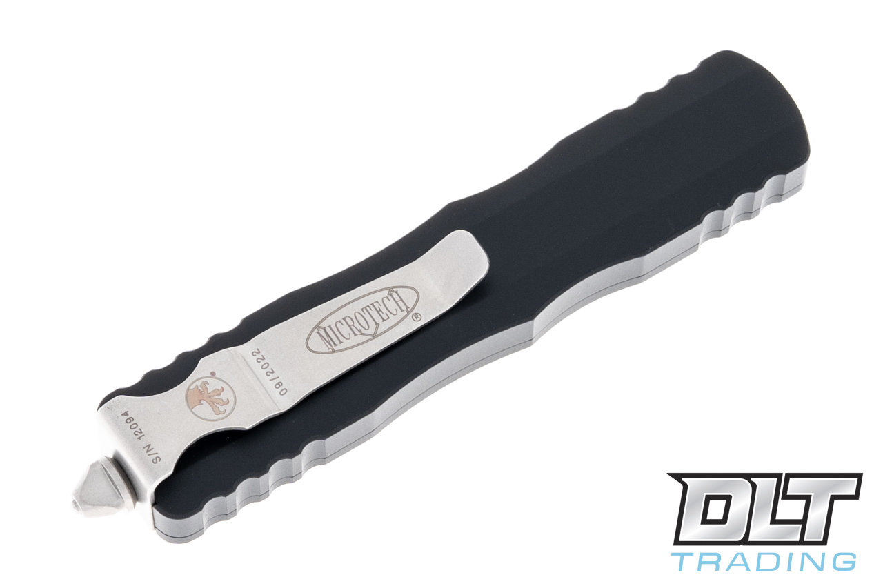 Microtech 225-10 Dirac D/E - Black Handle - Stonewashed