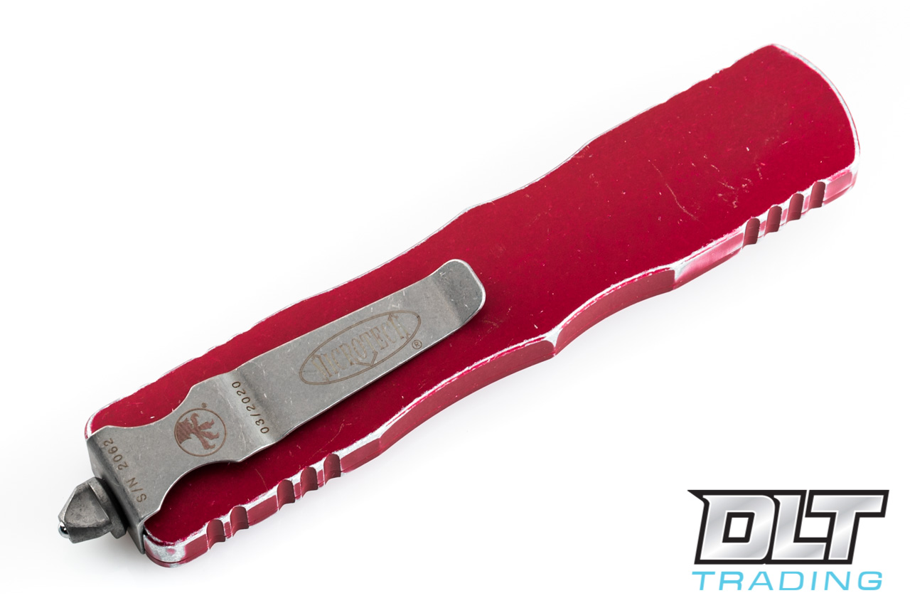 Microtech 227-10DRD Dirac Delta D/E - Distressed Red Handle
