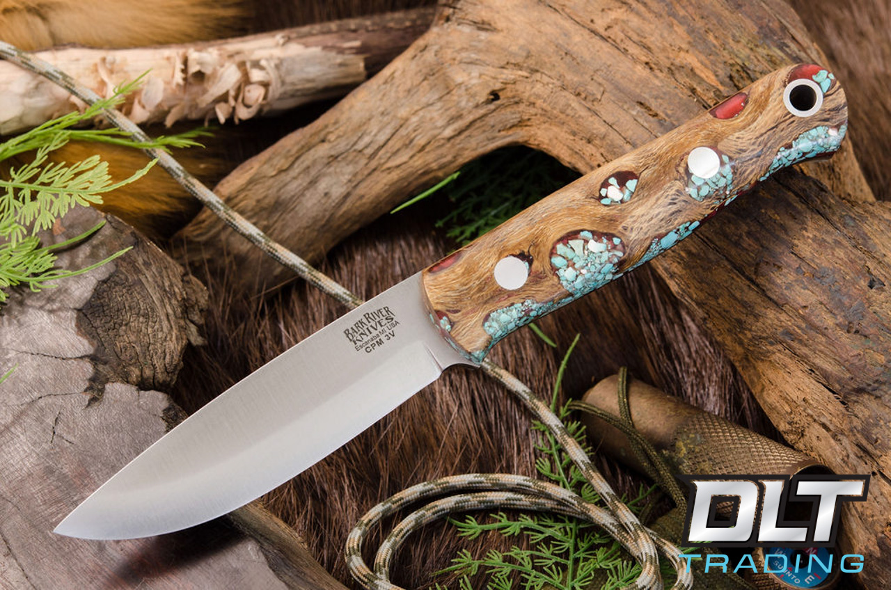 Bark River Knives | Bushcrafter LT 3V - Red Cholla Cactus with