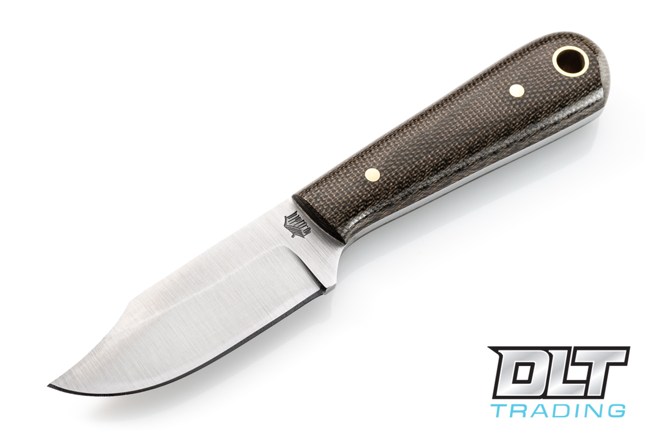 Last Frontier Design Opushitake L 茶 美品 2412-IW CHOP 4 Front Flipper Folding Knife, Desert Ironwood Handle