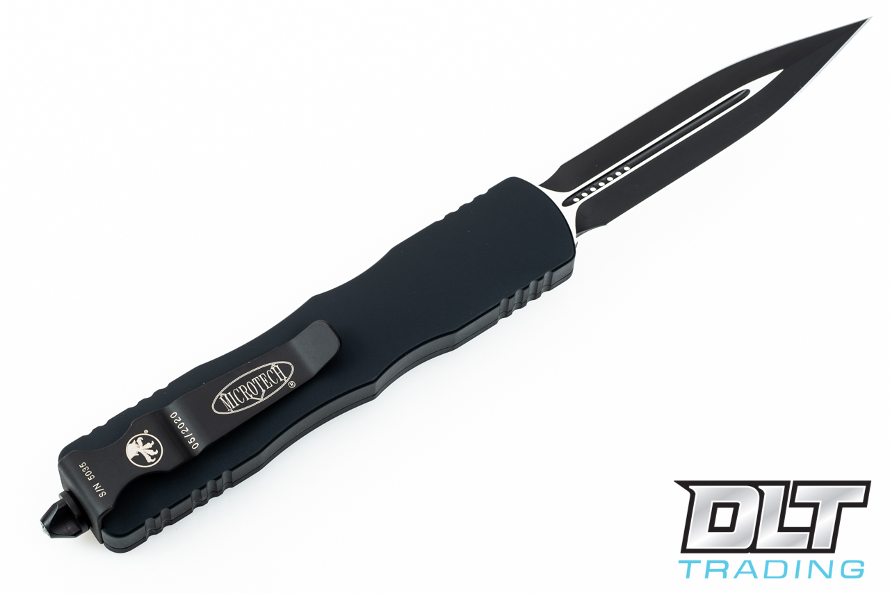 Microtech 225-1T Dirac D/E - Black Handle - Black Blade - DLT Trading