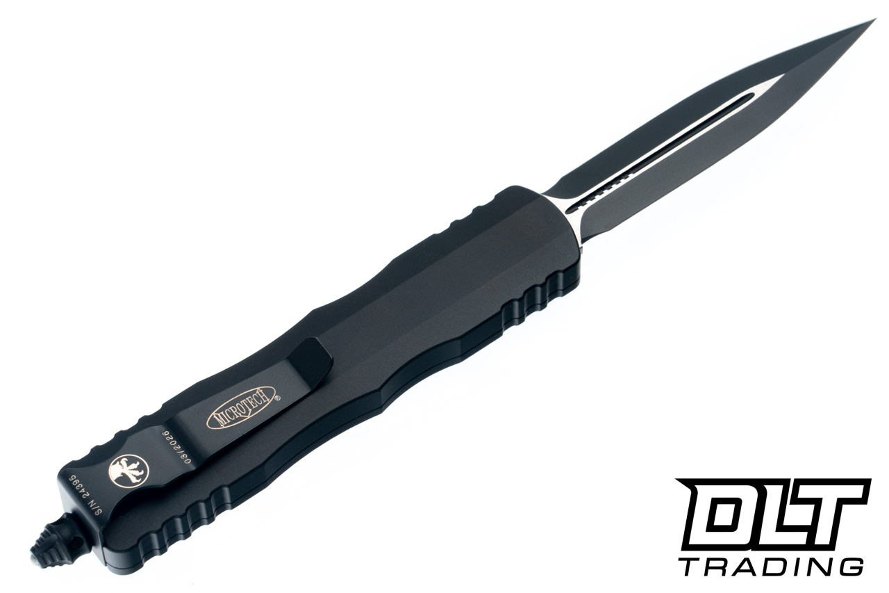 Microtech 225-1T Dirac D/E - Black Handle - Black Blade - DLT Trading