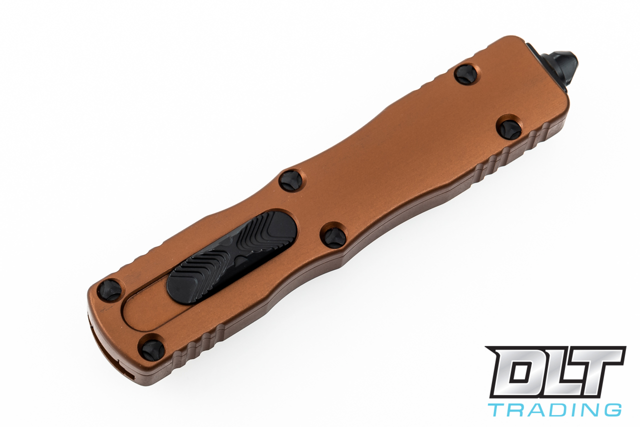 Microtech 225-1TA Dirac D/E - Tan Handle - Black Blade - DLT Trading