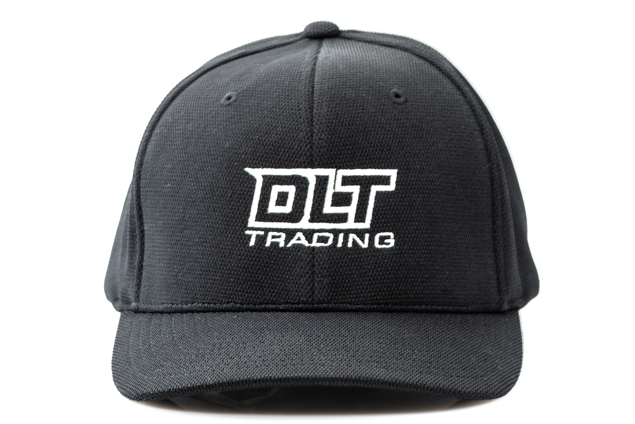 DLT Trading Black Flexfit Cool & Dry Performance Hat - White Logo - DLT  Trading