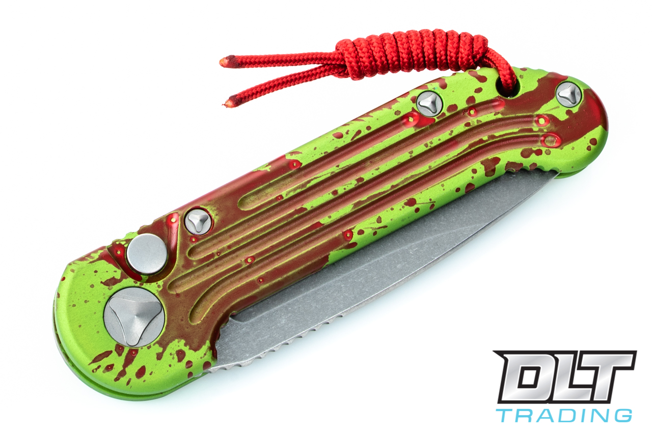 Microtech 135-10Z LUDT - Zombie Handle - Stonewashed Blade - DLT