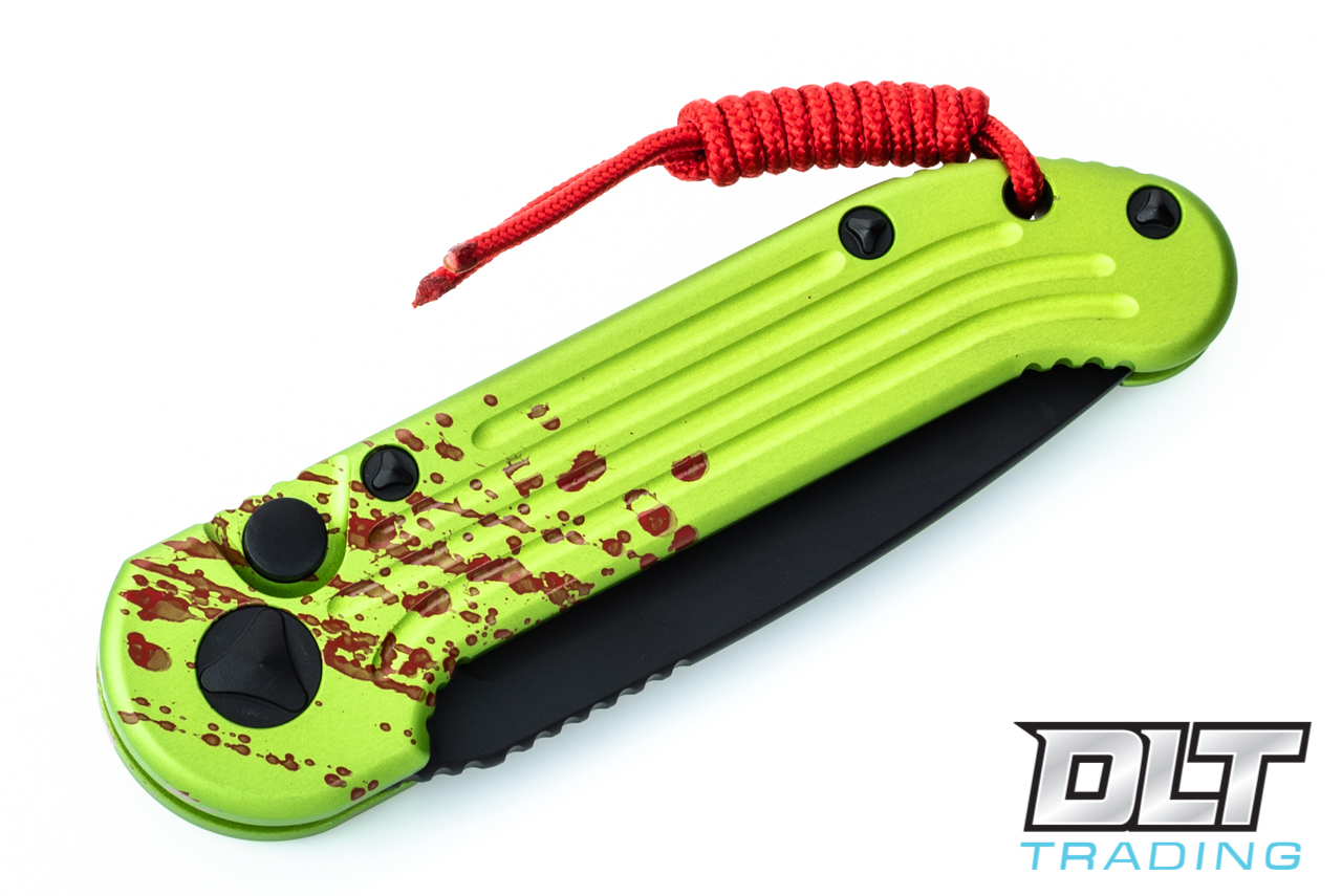 t*v様 【超希少】廃盤 ゾンビ バグペン DUEL ZOMBI BUG PEN Microtech 135-2Z LUDT - Zombie Handle - Black Blade - DLT Trading